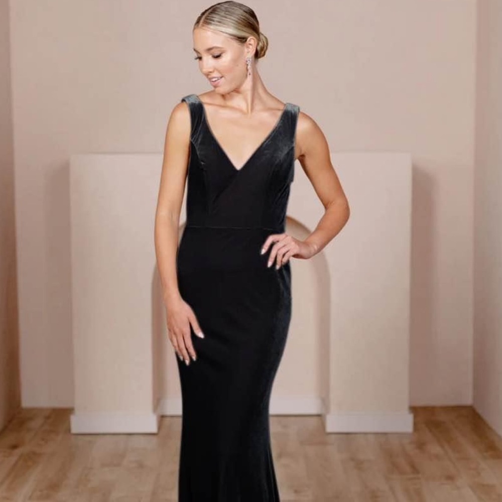 REVELRY Dakota Velvet Bridesmaid Dress